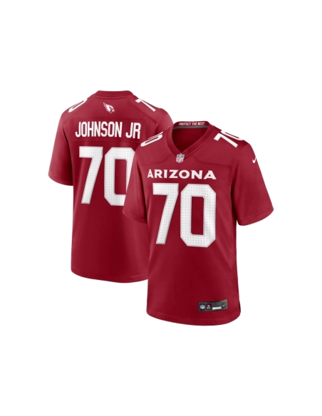 Mens Arizona Cardinals Paris Johnson Jr. Cardinal 2023 NFL Draft First Round Pick Game Jersey
