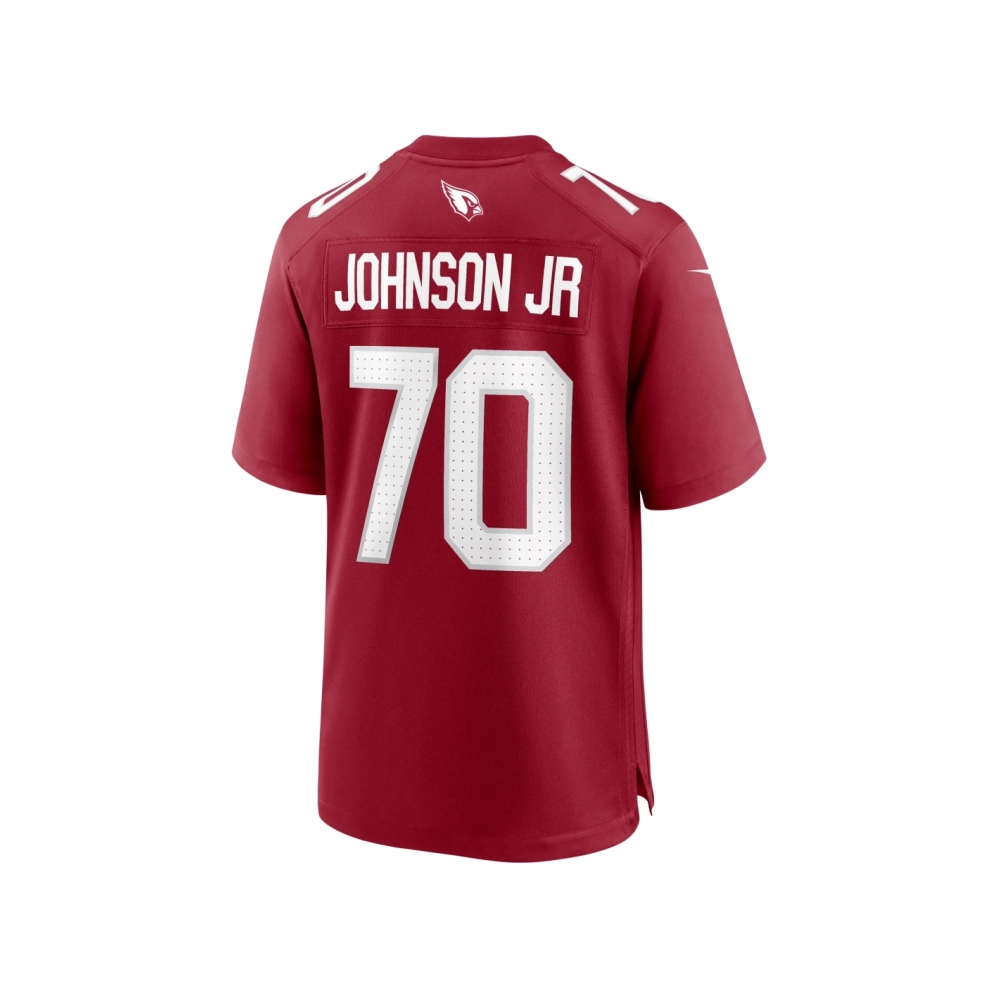 Mens Arizona Cardinals Paris Johnson Jr. Cardinal 2023 NFL Draft First Round Pick Game Jersey