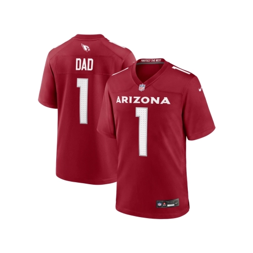 Mens Arizona Cardinals Number 1 Dad Cardinal Game Jersey
