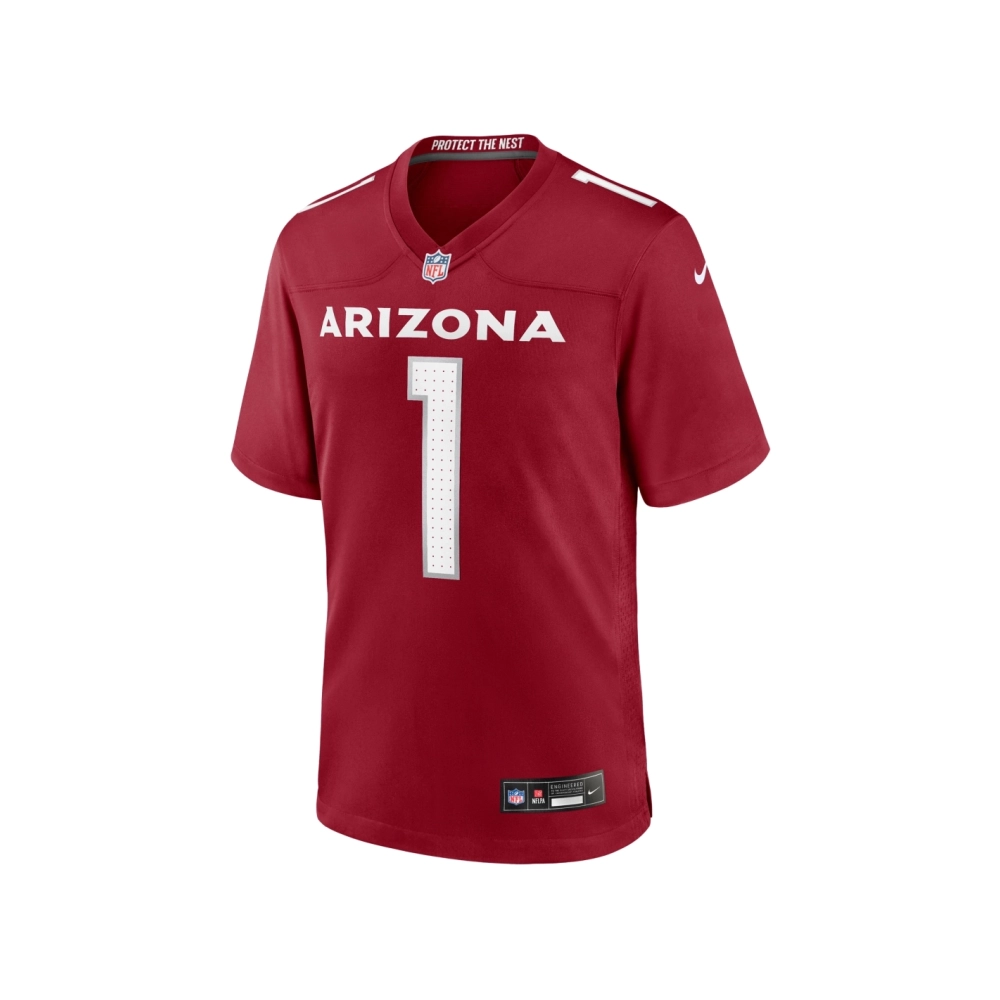 Mens Arizona Cardinals Number 1 Dad Cardinal Game Jersey