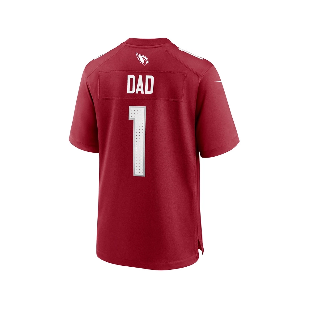 Mens Arizona Cardinals Number 1 Dad Cardinal Game Jersey