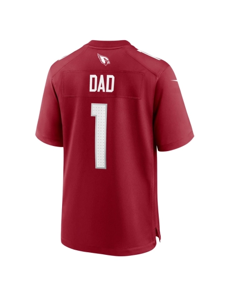 Mens Arizona Cardinals Number 1 Dad Cardinal Game Jersey