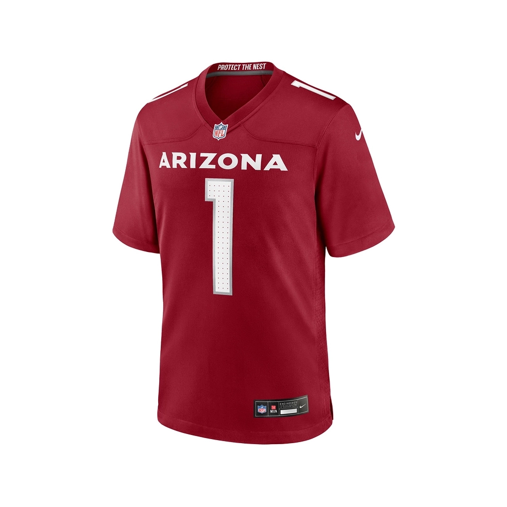 Mens Arizona Cardinals Number 1 Dad Cardinal Game Jersey