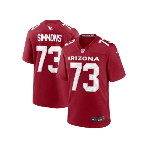 Mens Arizona Cardinals Lachavious Simmons Cardinal Team Game Jersey