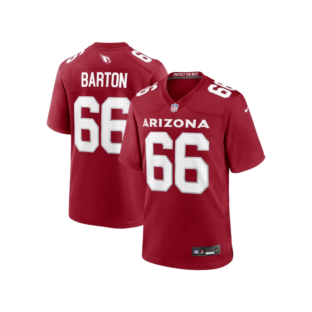 Mens Arizona Cardinals Jackson Barton Cardinal Team Game Jersey