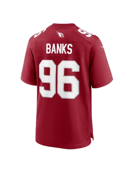 Mens Arizona Cardinals Eric Banks Cardinal Game Jersey