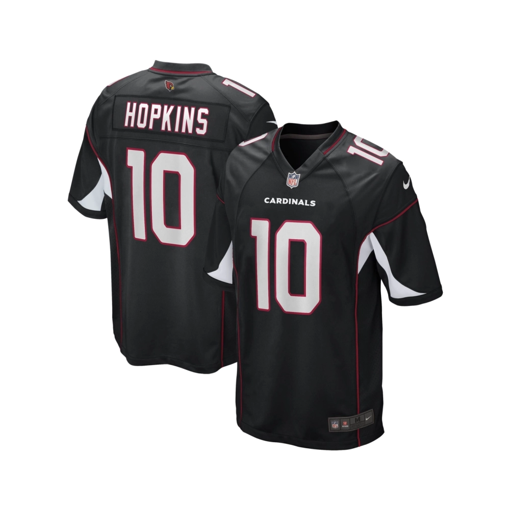 Mens Arizona Cardinals DeAndre Hopkins Black Game Jersey