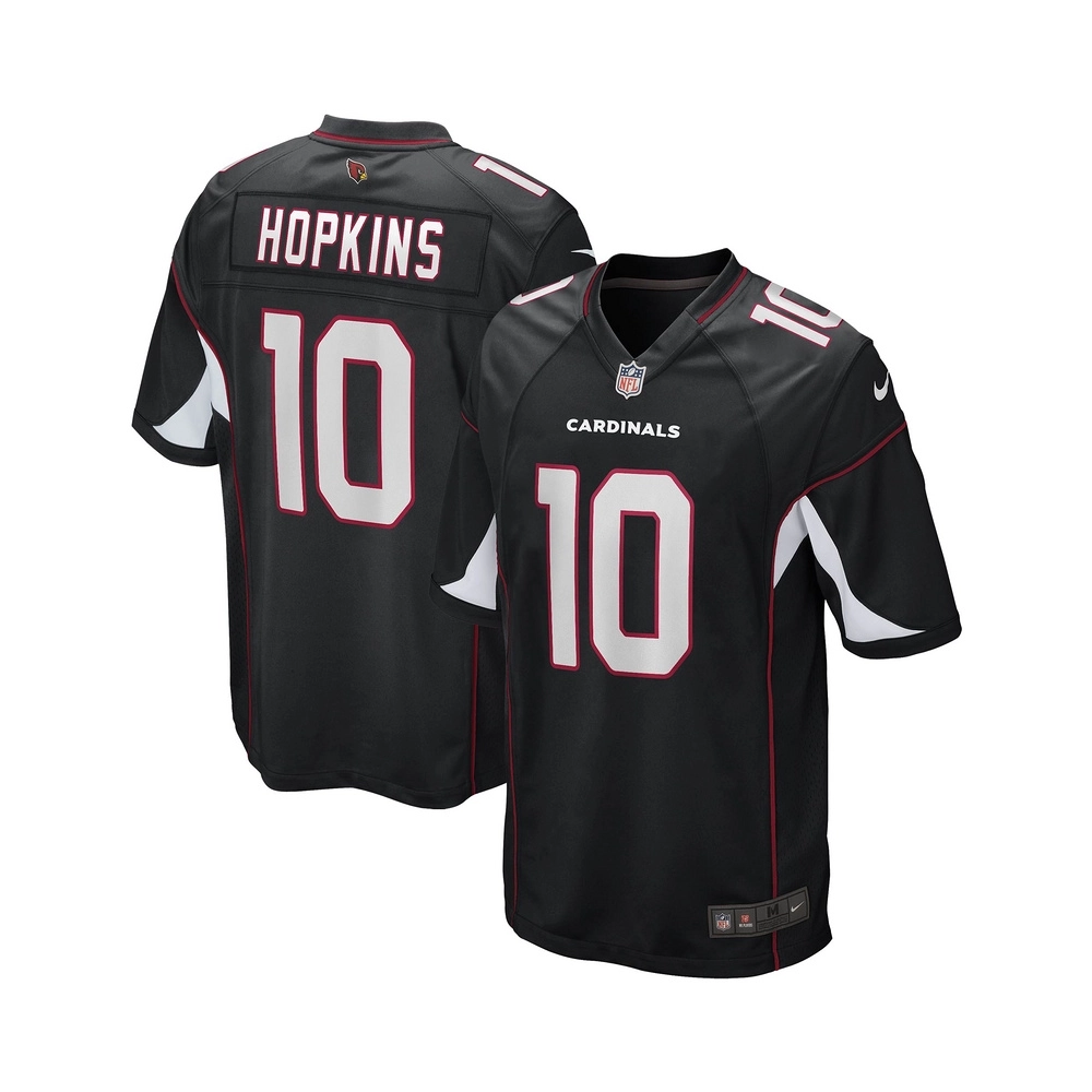 Mens Arizona Cardinals DeAndre Hopkins Black Game Jersey