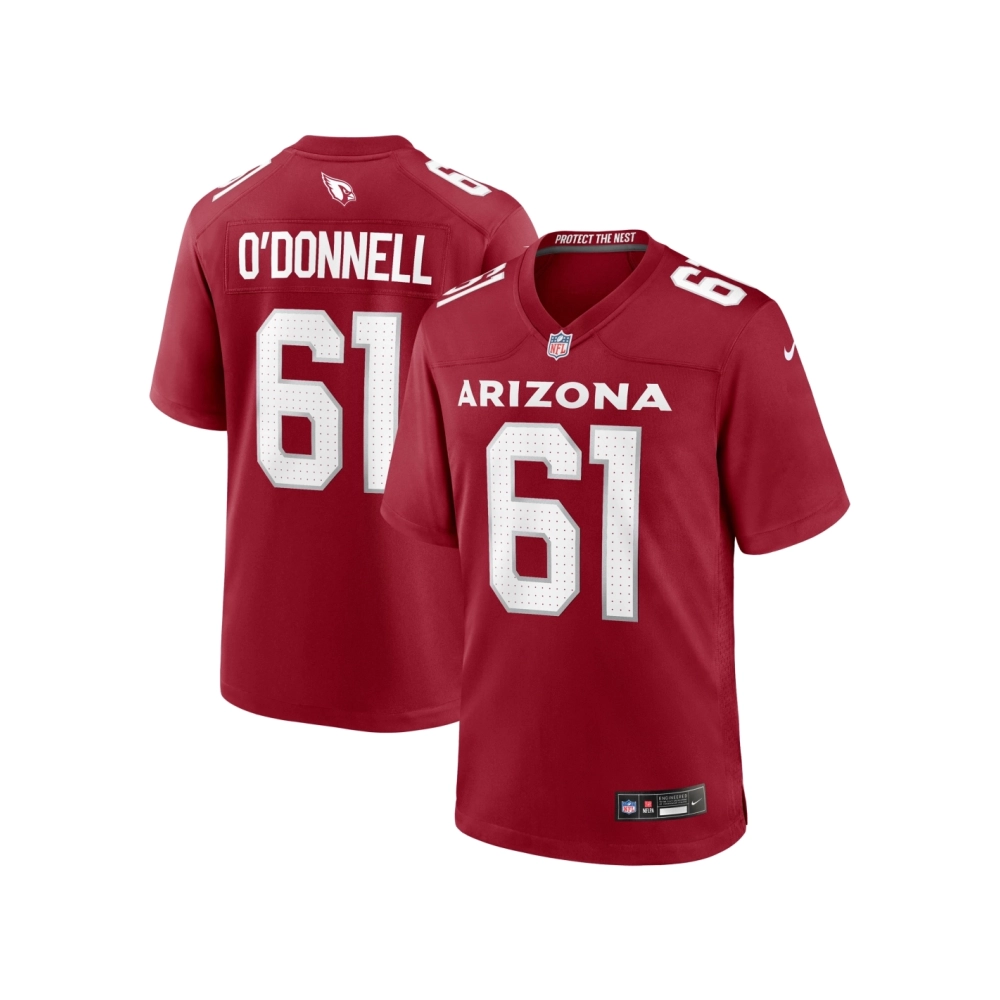 Mens Arizona Cardinals Carter ODonnell Cardinal Team Game Jersey