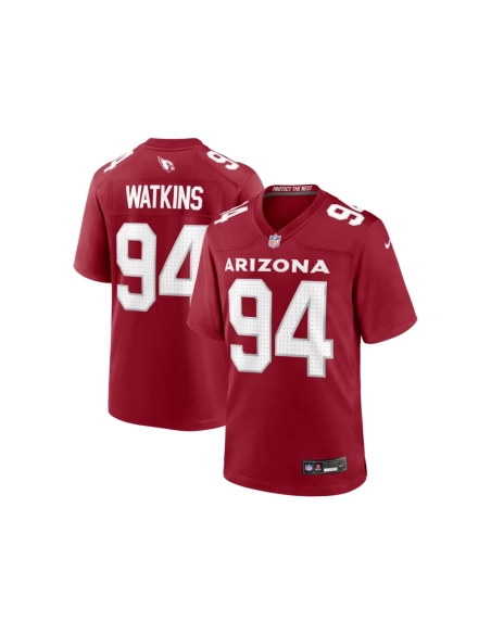 Mens Arizona Cardinals Carlos Watkins Cardinal Game Player Jersey