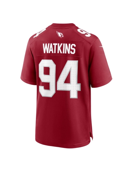 Mens Arizona Cardinals Carlos Watkins Cardinal Game Player Jersey