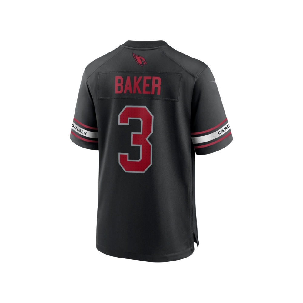 Mens Arizona Cardinals Budda Baker Black Game Jersey