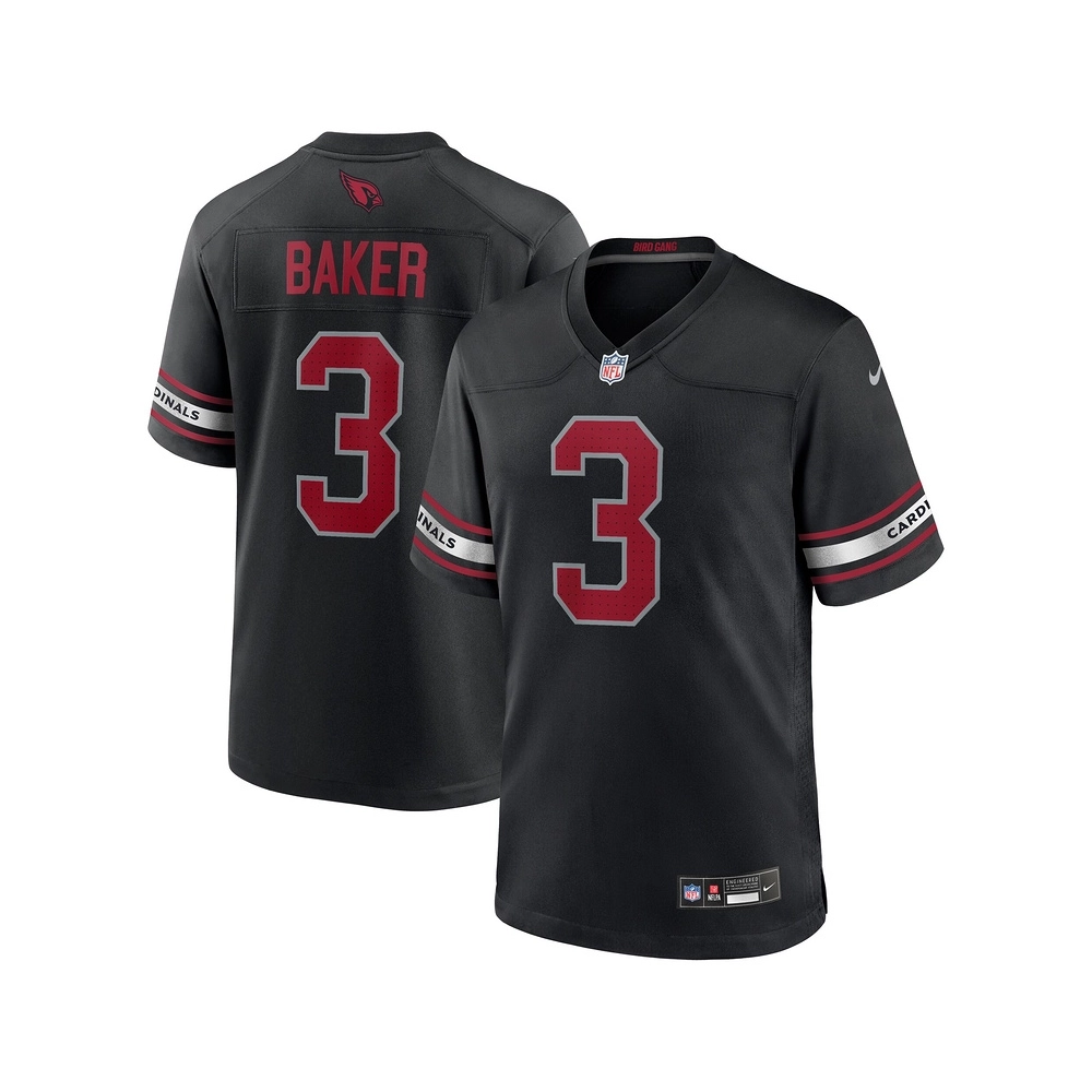 Mens Arizona Cardinals Budda Baker Black Game Jersey