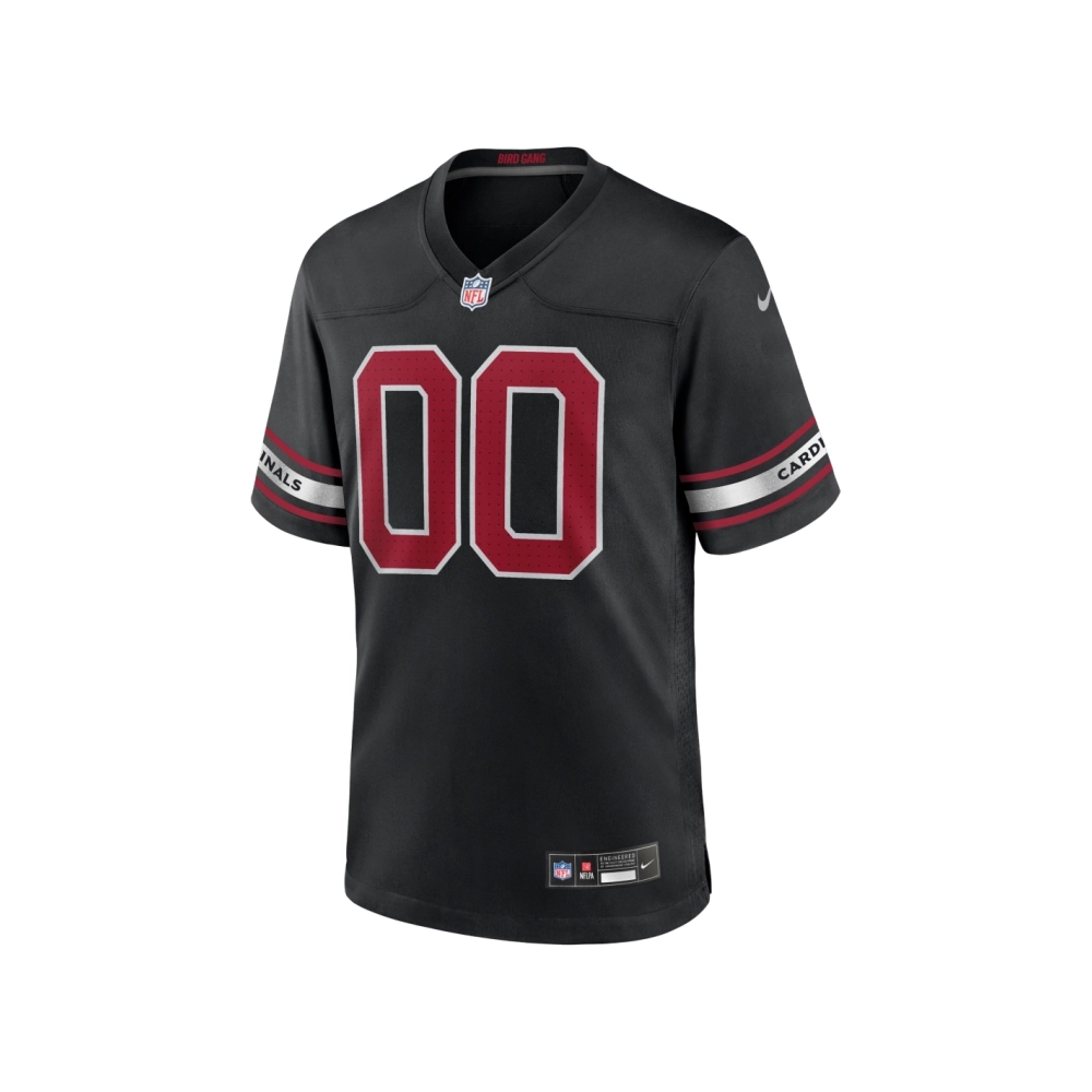 Mens Arizona Cardinals Black Alternate Custom Game Jersey