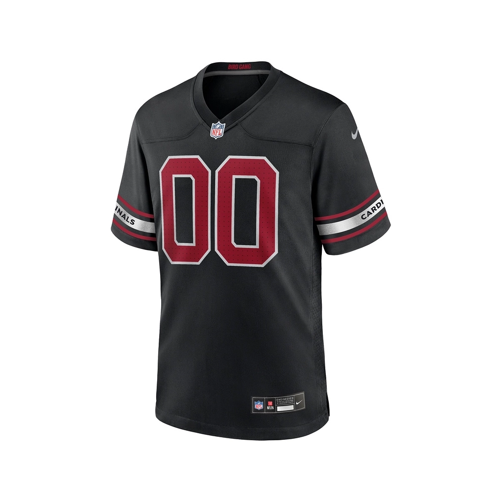 Mens Arizona Cardinals Black Alternate Custom Game Jersey