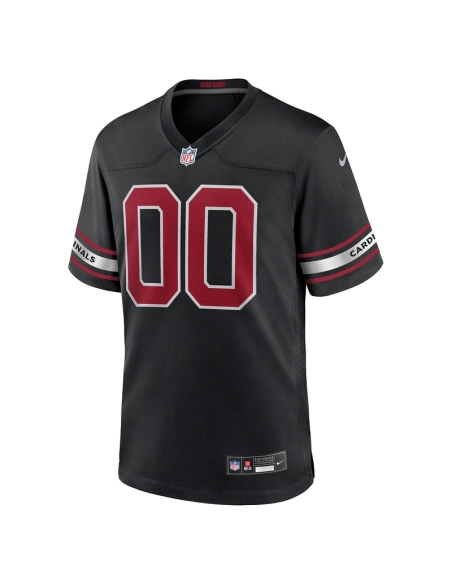 Mens Arizona Cardinals Black Alternate Custom Game Jersey