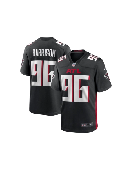 Mens Atlanta Falcons Zach Harrison Black Team Game Jersey
