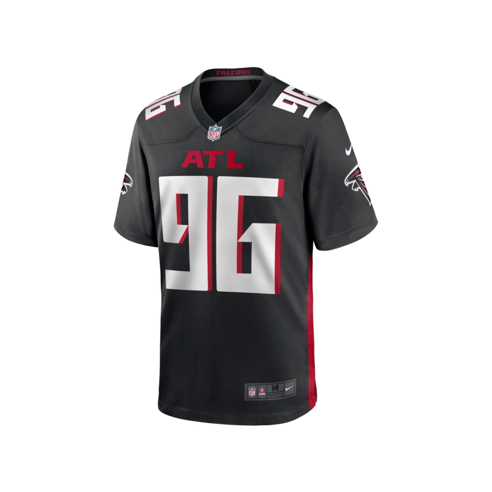 Mens Atlanta Falcons Zach Harrison Black Team Game Jersey