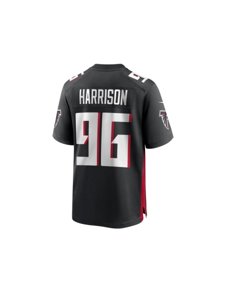 Mens Atlanta Falcons Zach Harrison Black Team Game Jersey