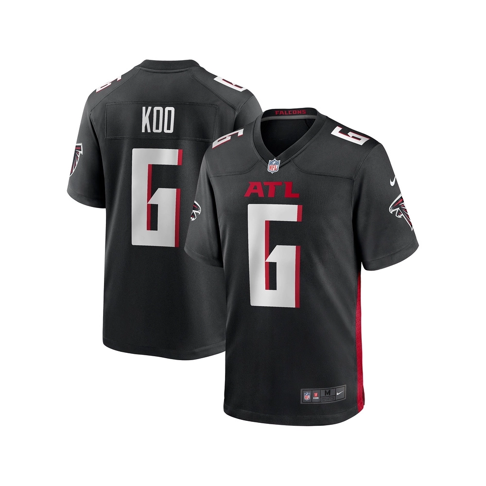 Mens Atlanta Falcons Younghoe Koo Black Team Game Jersey