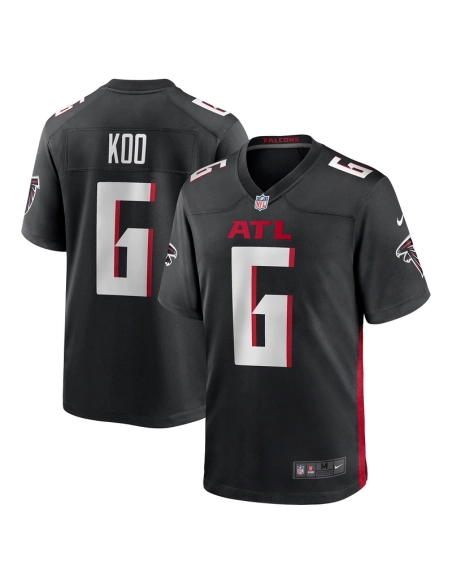 Mens Atlanta Falcons Younghoe Koo Black Team Game Jersey