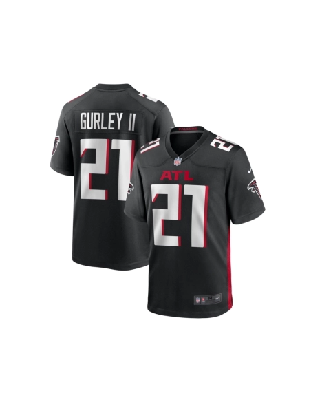Mens Atlanta Falcons Todd Gurley II Black Game Player Jersey