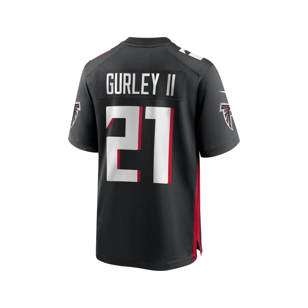 Mens Atlanta Falcons Todd Gurley II Black Game Player Jersey