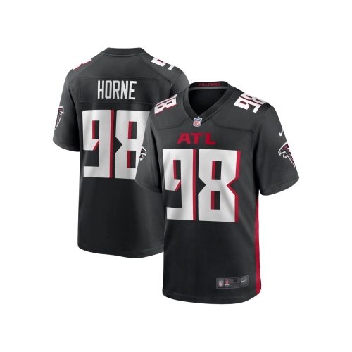 Mens Atlanta Falcons Timmy Horne Black Game Player Jersey