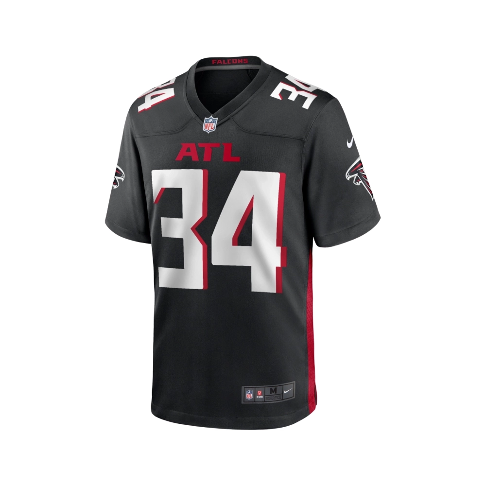 Mens Atlanta Falcons Ray Buchanan Black Game Retired Player Jersey