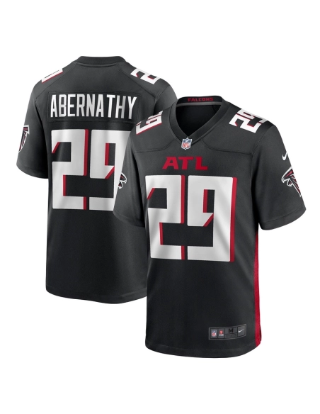 Mens Atlanta Falcons Micah Abernathy Black Team Game Jersey