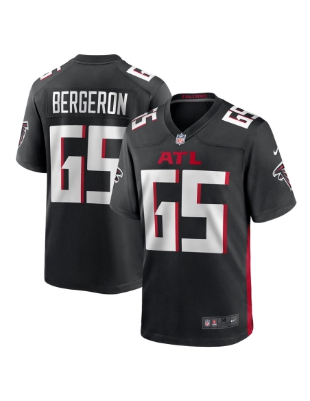 Mens Atlanta Falcons Matthew Bergeron Black Team Game Jersey