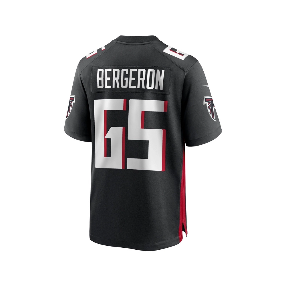 Mens Atlanta Falcons Matthew Bergeron Black Team Game Jersey
