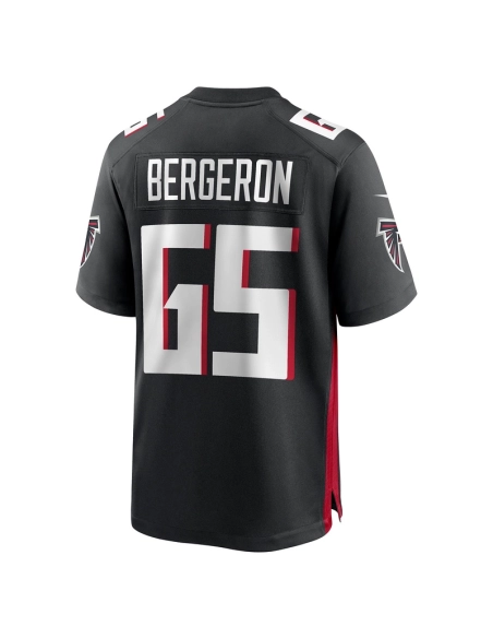 Mens Atlanta Falcons Matthew Bergeron Black Team Game Jersey