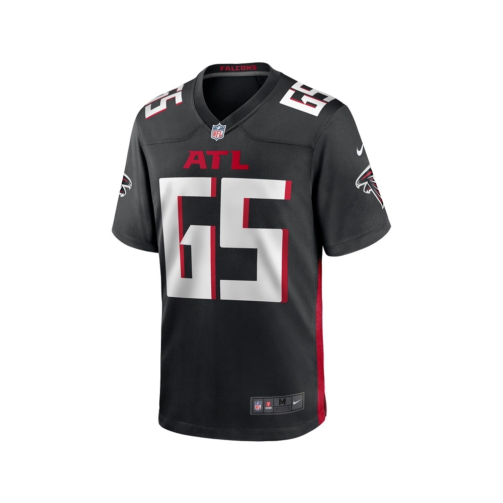 Mens Atlanta Falcons Matthew Bergeron Black Team Game Jersey