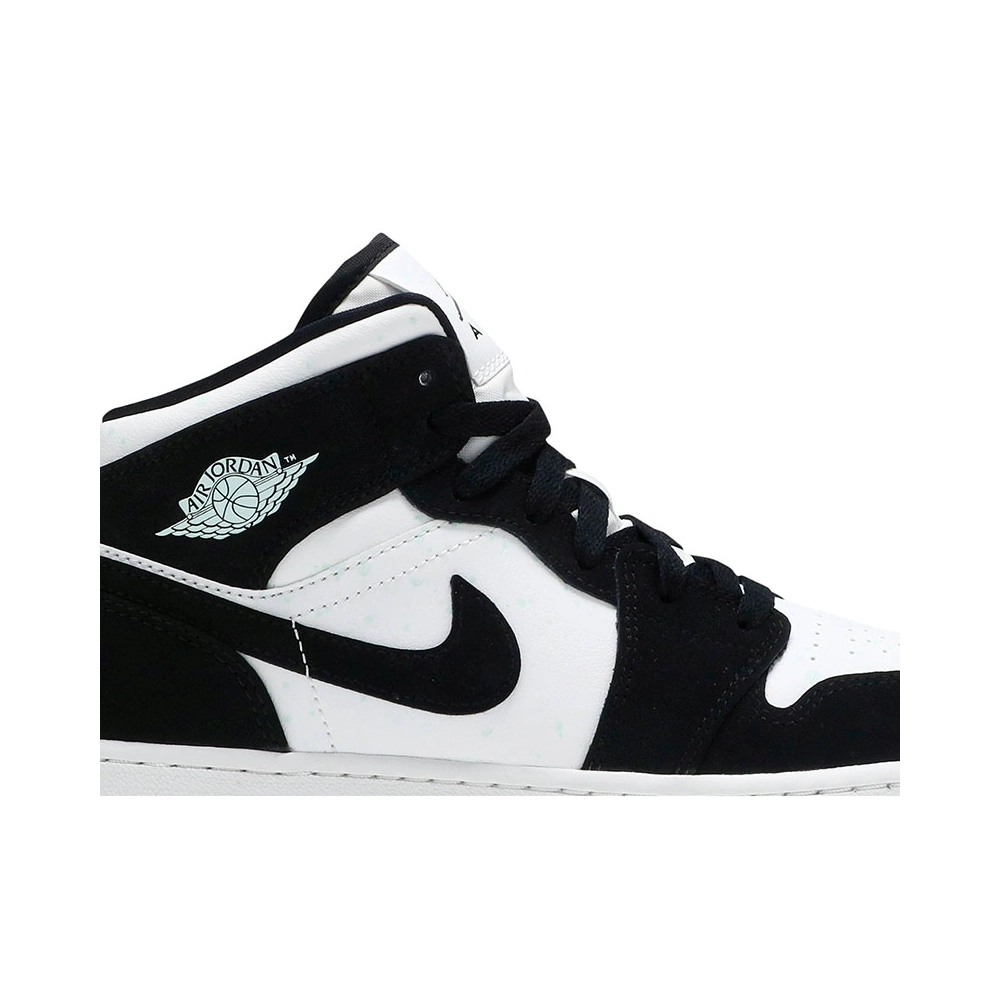 AIR JORDAN 1 MID SE GS GLOW IN THE DARK PANDA BQ6931 103,AIR JORDAN 1 MID,Air Jordan