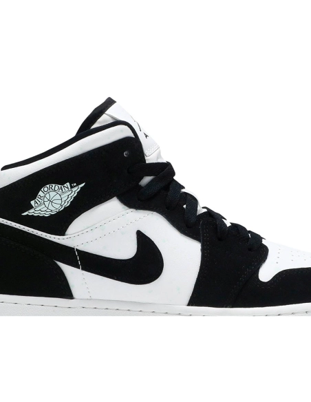 AIR JORDAN 1 MID SE GS GLOW IN THE DARK PANDA BQ6931 103,AIR JORDAN 1 MID,Air Jordan