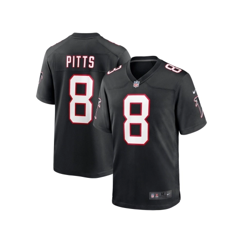 Mens Atlanta Falcons Kyle Pitts Black Player Game Jersey