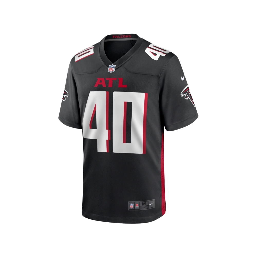 Mens Atlanta Falcons Keith Smith Black Game Jersey