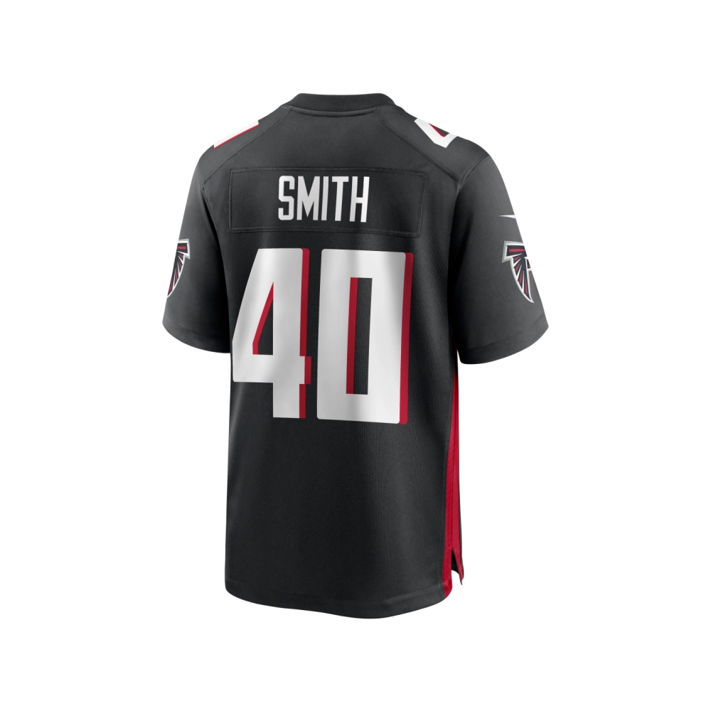 Mens Atlanta Falcons Keith Smith Black Game Jersey