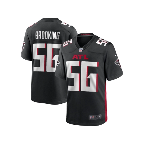 Mens Atlanta Falcons Keith Brooking Black Game Retired Player Jersey