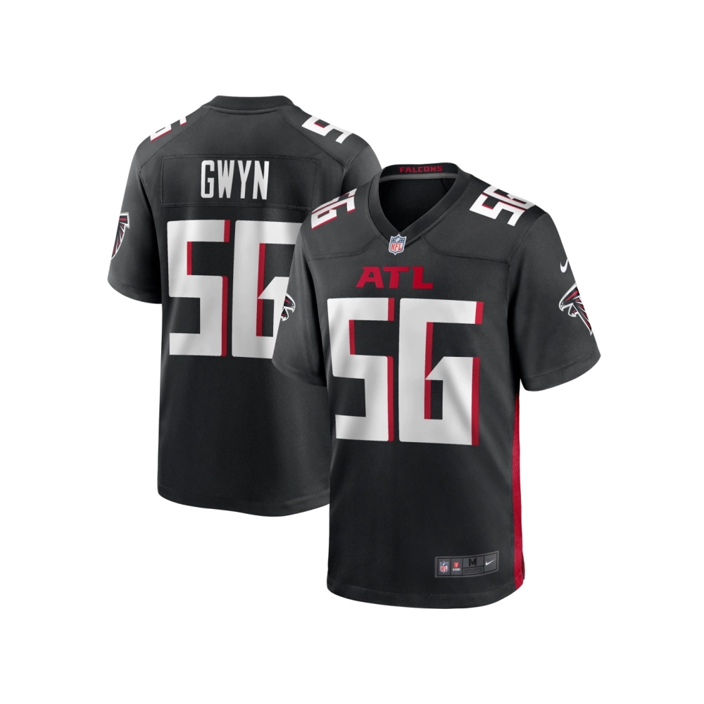 Mens Atlanta Falcons Jovaughn Gwyn Black Team Game Jersey