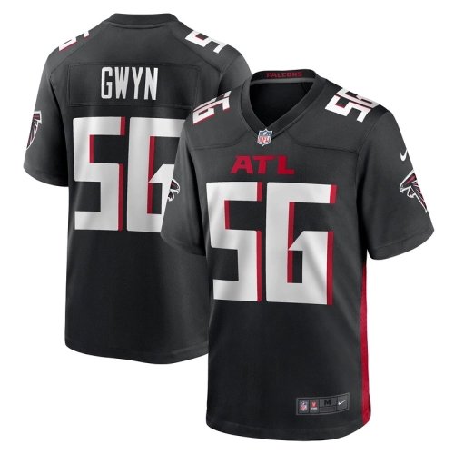 Mens Atlanta Falcons Jovaughn Gwyn Black Team Game Jersey