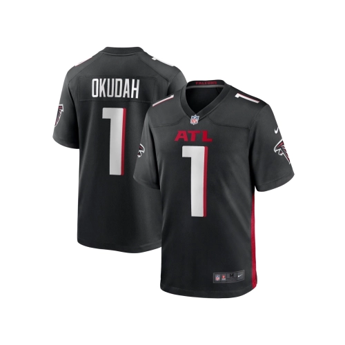 Mens Atlanta Falcons Jeff Okudah Black Game Player Jersey