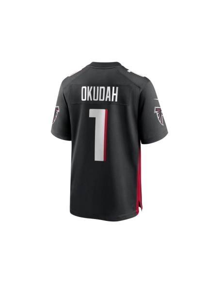 Mens Atlanta Falcons Jeff Okudah Black Game Player Jersey