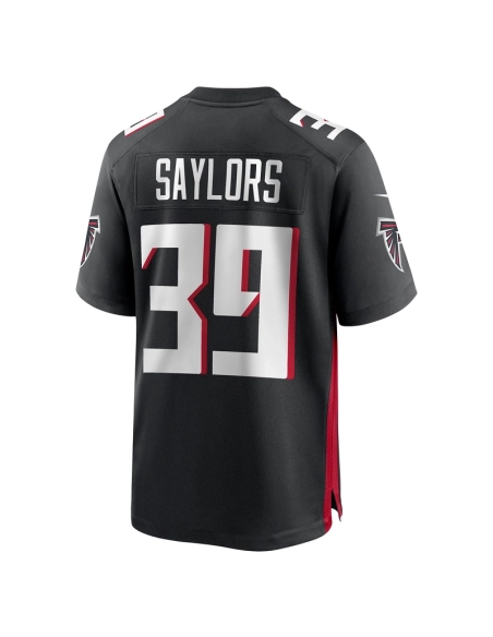 Mens Atlanta Falcons Jacob Saylors Black Game Jersey