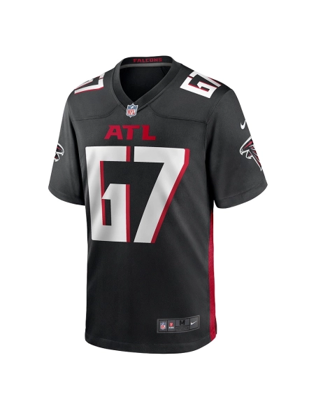 Mens Atlanta Falcons Drew Dalman Black Game Jersey