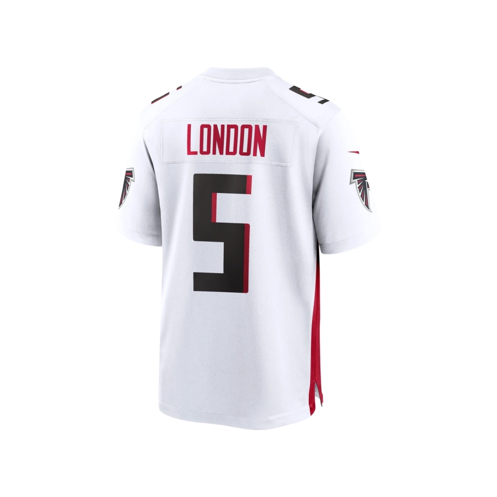 Mens Atlanta Falcons Drake London White Away Game Player Jersey
