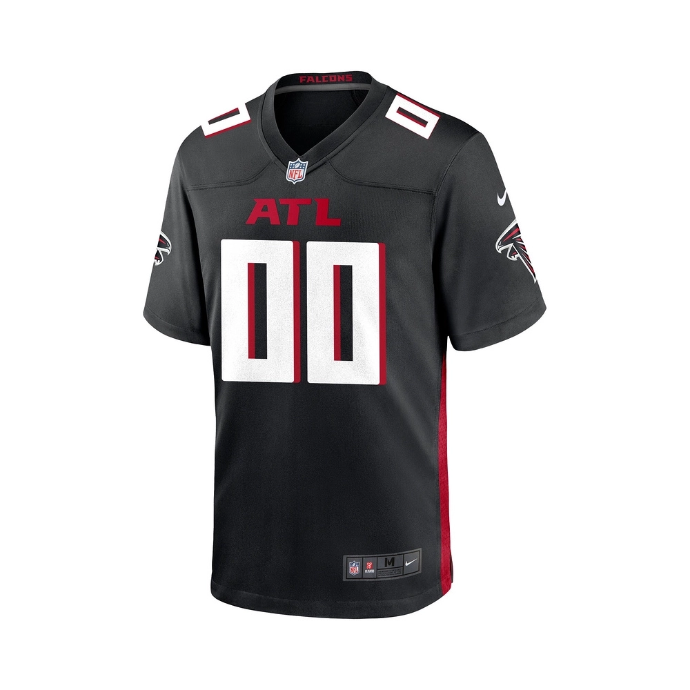Mens Atlanta Falcons Black Custom Game Jersey