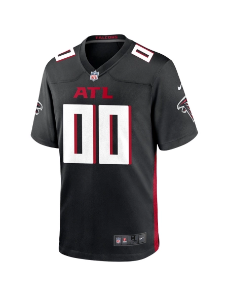 Mens Atlanta Falcons Black Custom Game Jersey