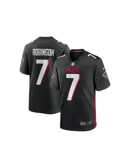 Mens Atlanta Falcons Bijan Robinson Black 2023 NFL Draft First Round Pick Game Jersey